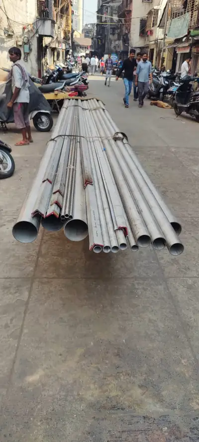Stainless steel pipes in stock at S.K Trading & Co., Navi Mumbai — photo 1